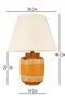 Opviq Lámpara de Mesa de Cerámica Naranja BK059